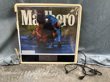 Lighted Marlboro Sign
