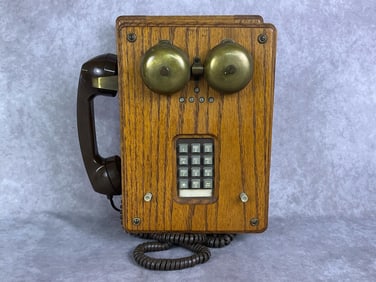 Oak Wall Telephone