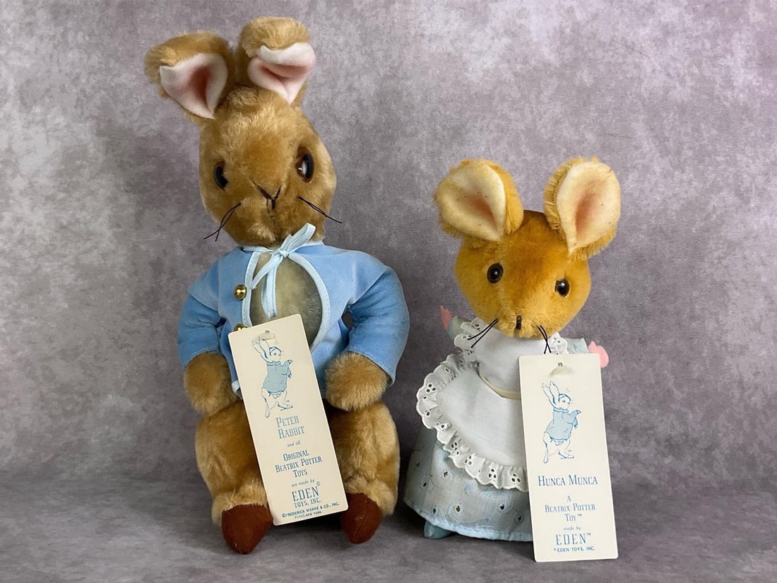 Eden Peter Rabbit & Hunca Munca Stuffed Animals (1 of 15)
