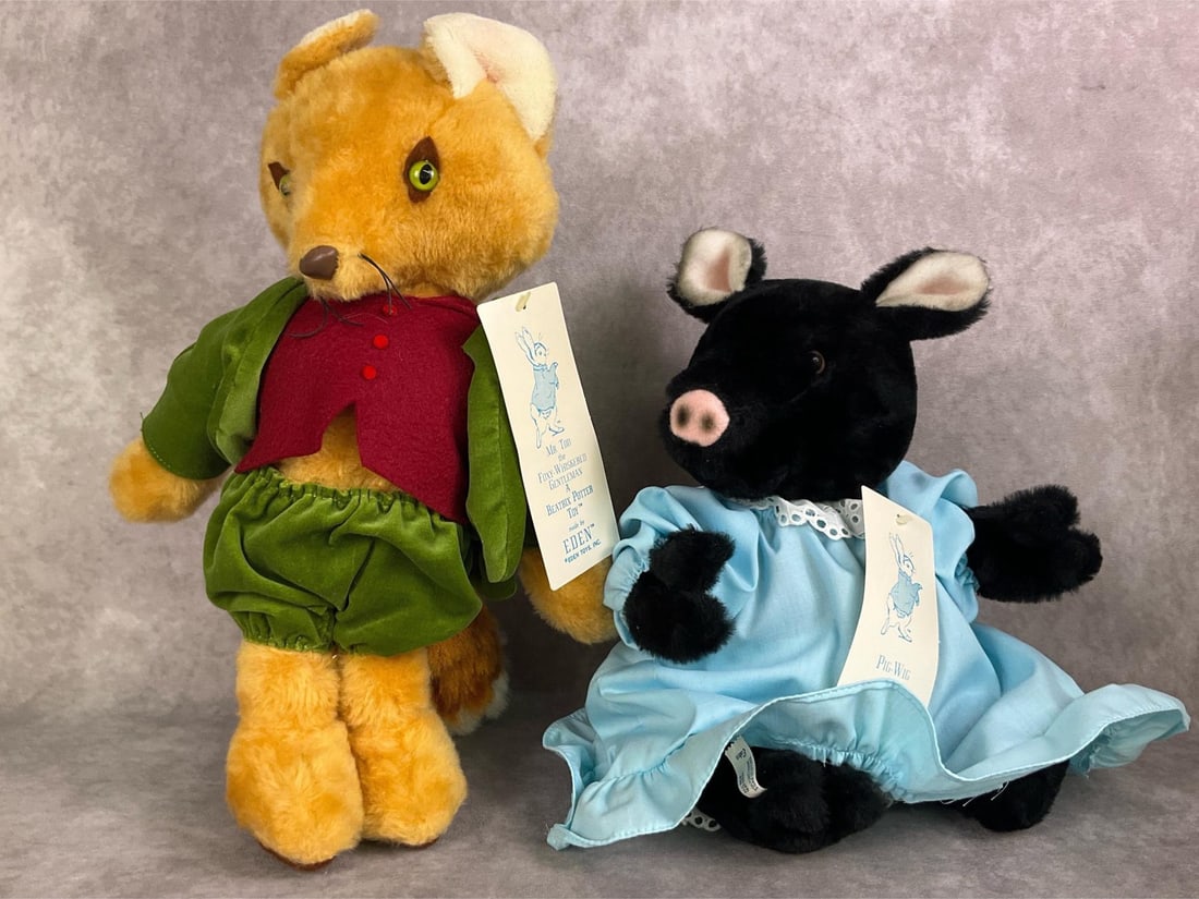 Eden Mr. Tod the Foxy-Whiskered Gentleman & Pig-Wig Stuffed Animals (1 of 15)