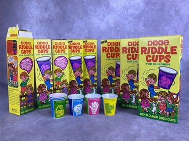 1970's Dixie Riddle Cups