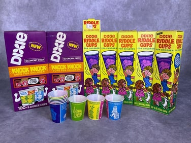 1970s Dixie Riddle & Knock Knock Cups