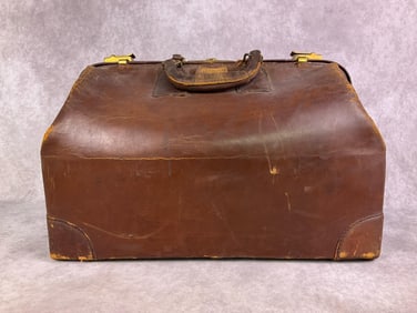 Antique Leather Doctors Bag