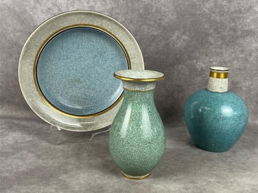 Royal Copenhagen Crackle Glaze Pieces