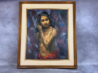 Original Oil on Canvas Female Painting