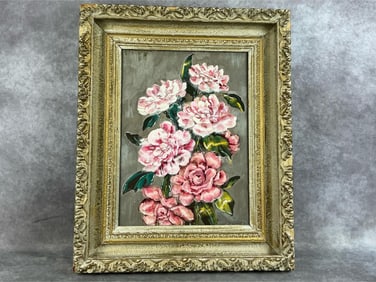 Pink Peony Oil Painting
