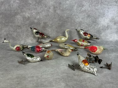 Bird & Fish Victorian Christmas Ornaments