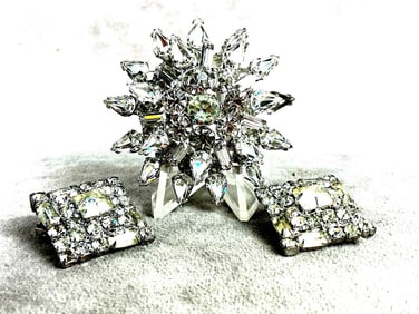 1940's Rhinestone Costume Jewelry