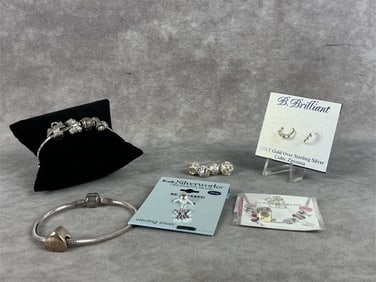 Sterling Bracelets & Charms