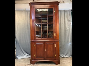 Henkel Harris Lighted Corner Cabinet