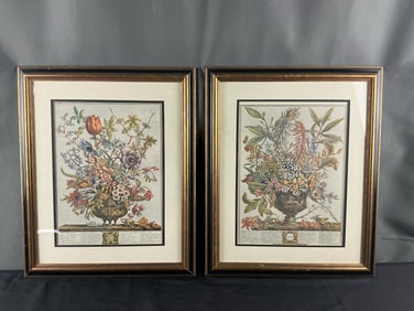 Twelve Months of Florals Framed Prints