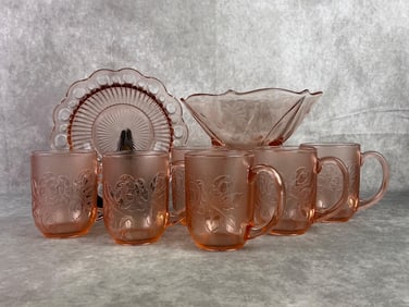 Pink Depression Glass & More