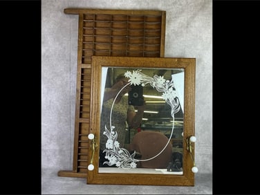 Printer Tray Trinket Shelf & Mirror