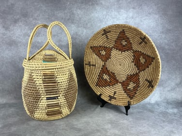 African Sweetgrass Basket & Bowl