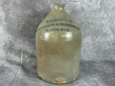 Late 1800s LJ Logan & Co. Jug