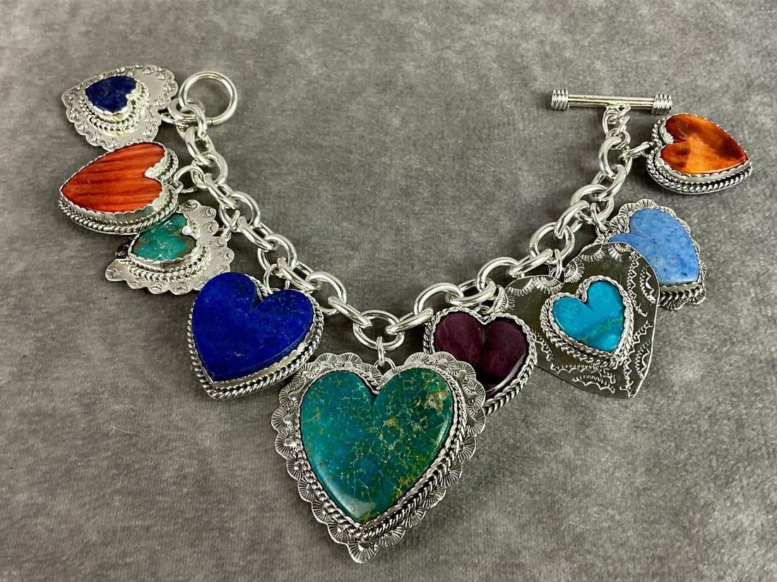 Joan Slifka Silver Charm Bracelet (1 of 4)