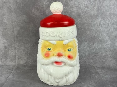 Empire Blow Mold Santa Cookie Jar