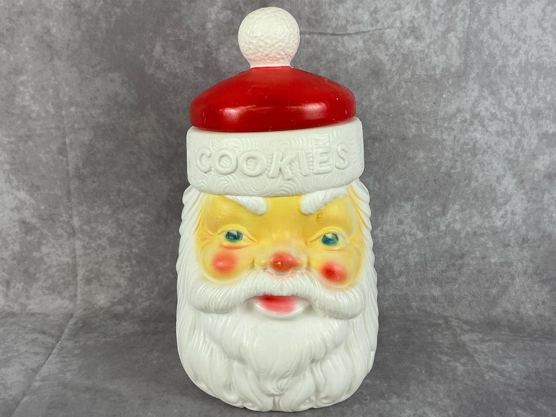 Empire Blow Mold Santa Cookie Jar (1 of 7)