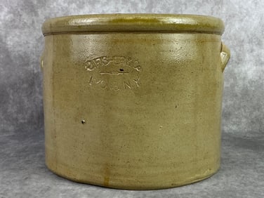 1880s J. Fisher & Co. Butter Crock