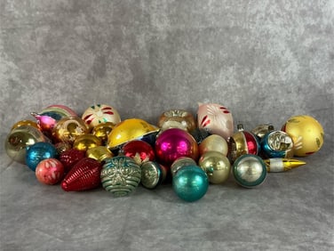 Blown Mercury Glass Ornaments