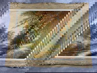 W. Beich German Oil on Canvas Painting
