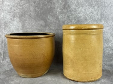 Glazed Yellow Crocks