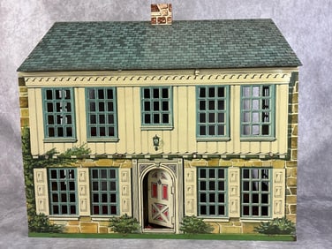 1948 Playsteel Tin Litho Dollhouse