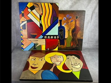 Gino Savarino Trio Canvases