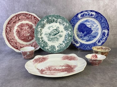 Transferware Plates & Bowl