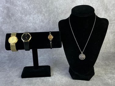 Sterling Necklace & Watches
