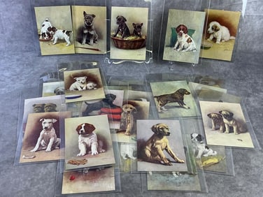 De Reszke Cigarettes Dog Postcards