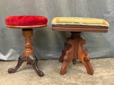 Antique Organ Stools