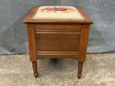 Needlepoint Footstool