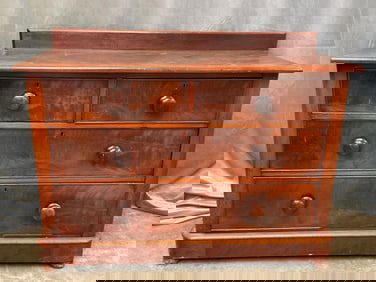 Burl Wood Front Dresser
