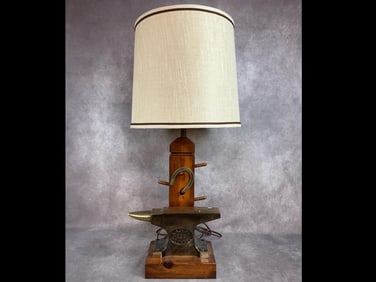 Brass Anvil Lamp