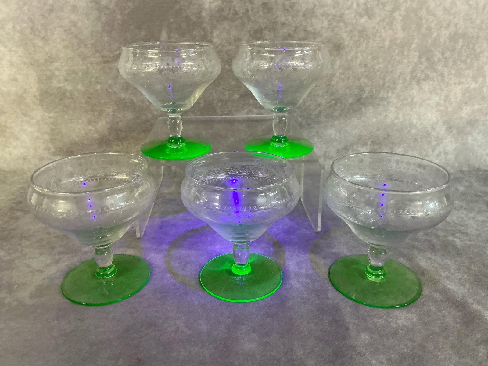 Tiffin Franciscan Uranium Glasses (1 of 5)
