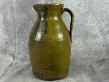 Mid 1800's North Carolina Saltglaze Pitcher