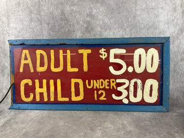 Christiansburg, VA Drive In Price Sign