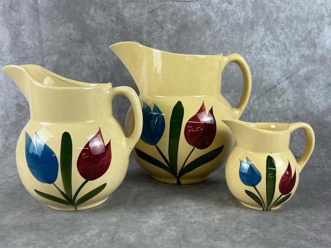 Watt Pottery Pitchers (1 of 16)