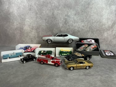 Die Cast Cars and Earnhardt Knife Sets