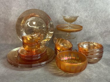 Marigold Lustre & Jeanette Glass