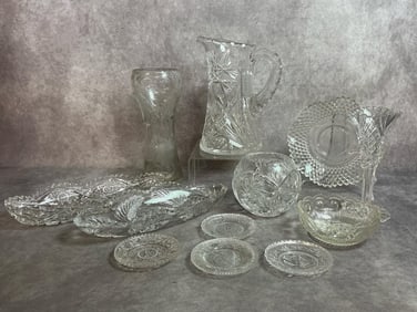 Mixed Cut Glass Pieces
