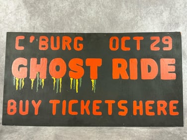 Christiansburg, VA Ghost Ride Sign