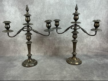 Silver Plate Candelabras