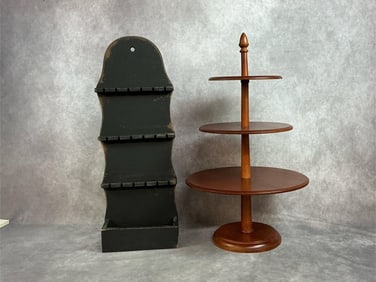 Souvenir Spoon Rack and Lazy Susan Serving Tray
