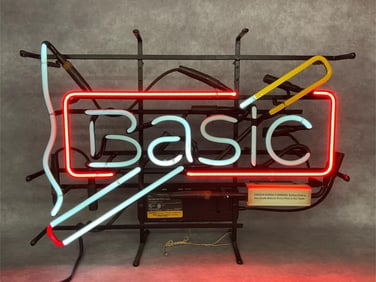 Basic Cigarettes Neon Sign