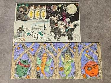 Flying Rabbit Postcard Sets