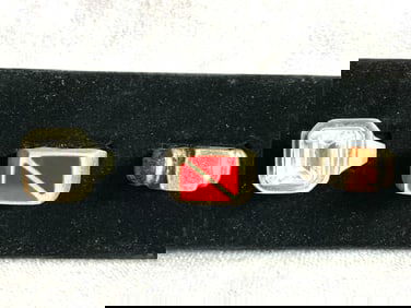 Three Sterling Silver Rings