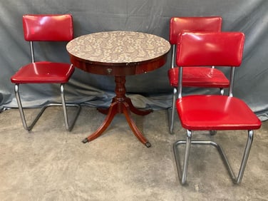 Drum Table & Chairs