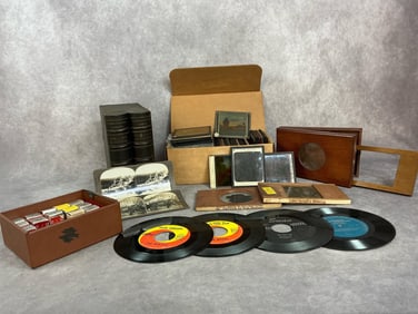 Antique Stereoview Cards, Magic Lantern Slides and More